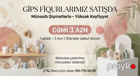 Gips fiqurlari Xammal — Bakı