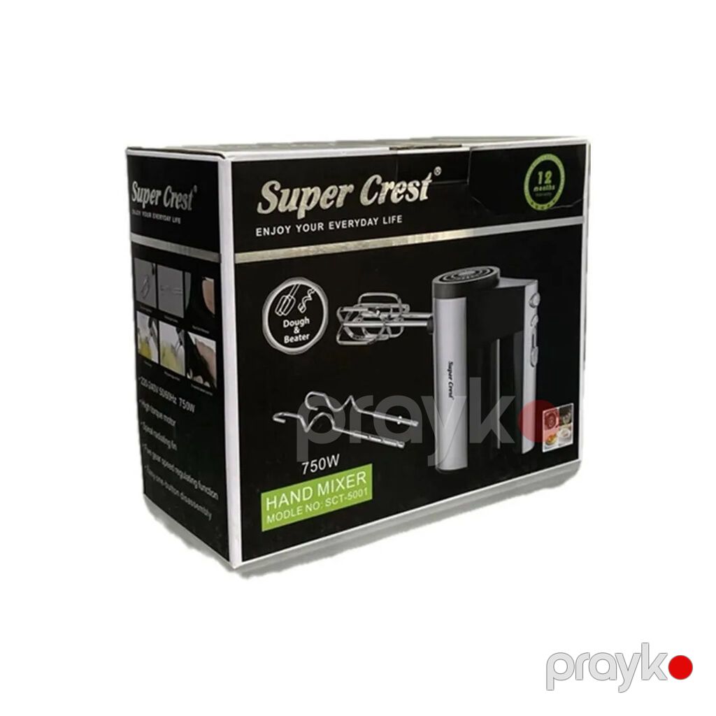 9875 Məhsulun adı: Əl mikseri Super Crest SCT-5001 750 W 5 sürətli — Blenderlər, xırdalayanlar və mikserlər, Bakı (2)