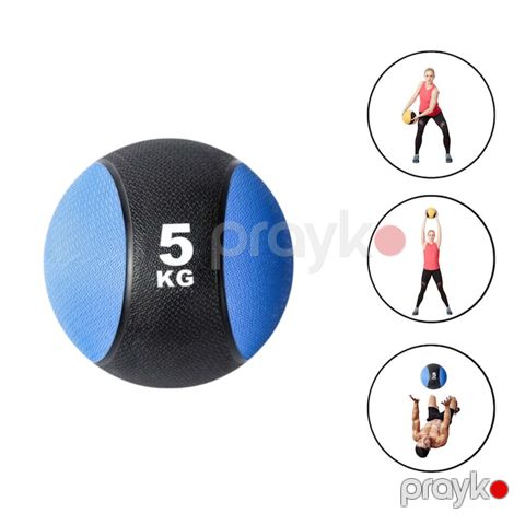7017 Məhsulun adı: Tibbi top 323a_394481563, 5 kq, göy/qara Brend — Bakı