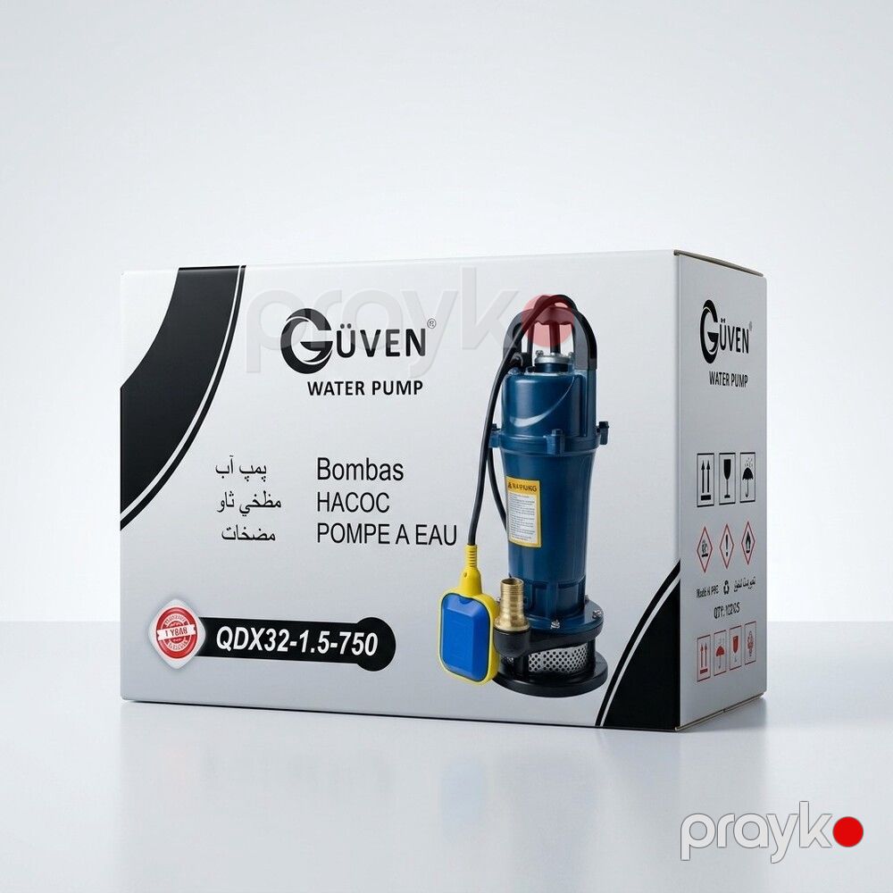 Su nasosu Güven, QDX32-1.5-750, Salınan, Mərkəzdənqaçma, 750 Vt — Mallar, Bakı (2)