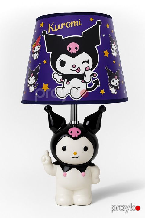 Stolüstü uşaq lampası Kuromi, bənövşəyi, hündürlük 27 sm - homestore_vm1336 — Bakı