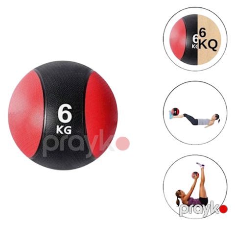 7016 Məhsulun adı: Tibbi top 323a_394481562, 6 kq, qırmızı/qara — Bakı
