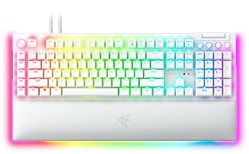 Razer BlackWidow V4 Pro White Mechanical Gaming Keyboard — Bakı