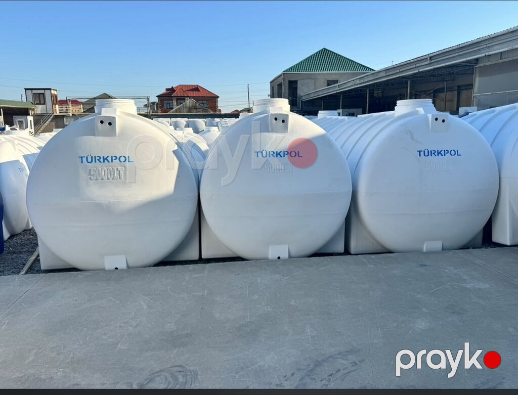 Türkpol 5000 Lt plastik su çəni - Həcm: 5000 litr - Material: Yüksək — Su çənləri, kanisterləri, bochkalar, Bakı (4)