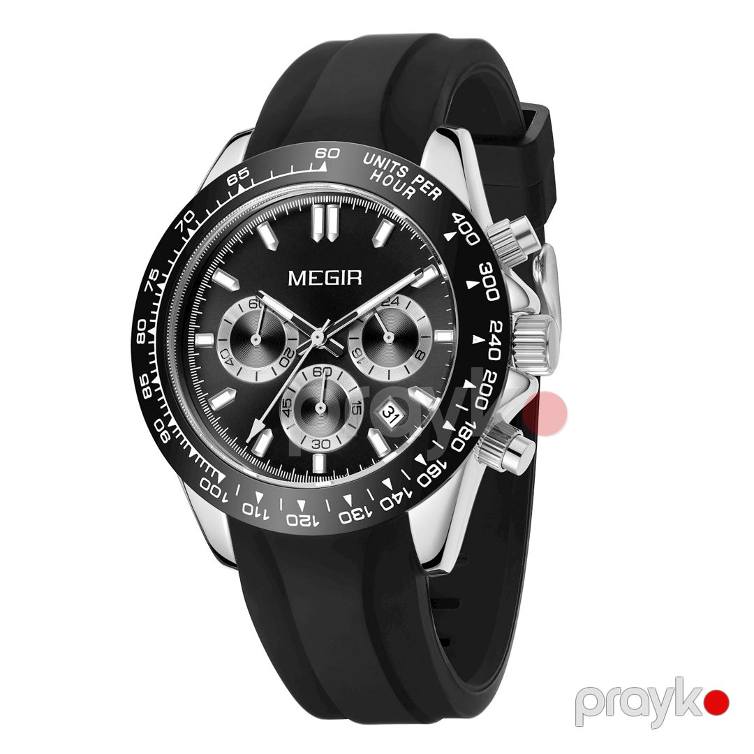 Kişi qol saatı Megir MN8104GS-BK-1 — Mallar, Bakı (3)