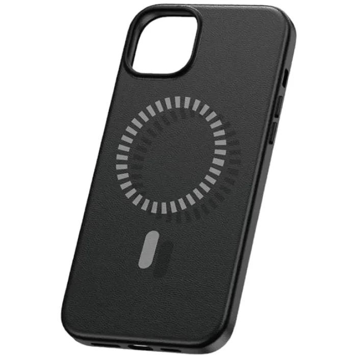 Baseus Fauxther Series P60157305113-03 iPhone 15 Pro Max üçün Maqnitli Telefon Qabı Qara — Bakı