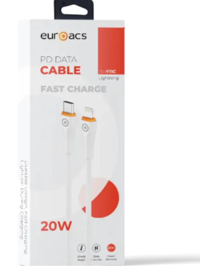 Kabel USB Euroacs EU-Y11 Type-C White — Bakı