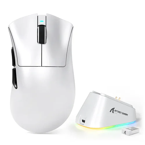 Attack Shark V3PRO UltraLight White Wireless Gaming Mouse — Bakı