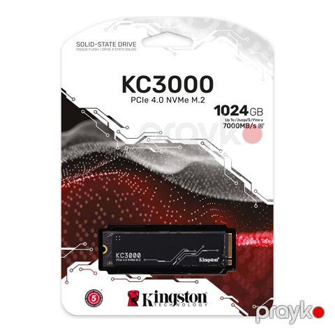 Kingston KC3000 PCIe 4.0 NVMe M.2 SSD (SKC3000S/1024G) — Bakı
