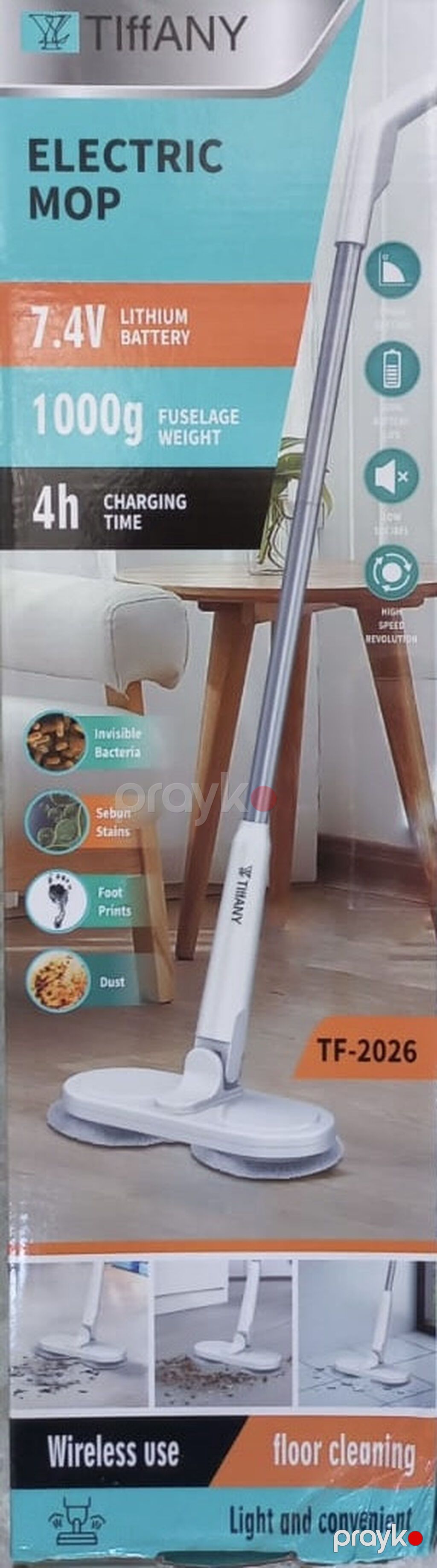 2308 Məhsulun adı: Elektrik mop Tiffany TF-2026 Brend: No Brand — Təmizlik üçün alətlər, Bakı (2)