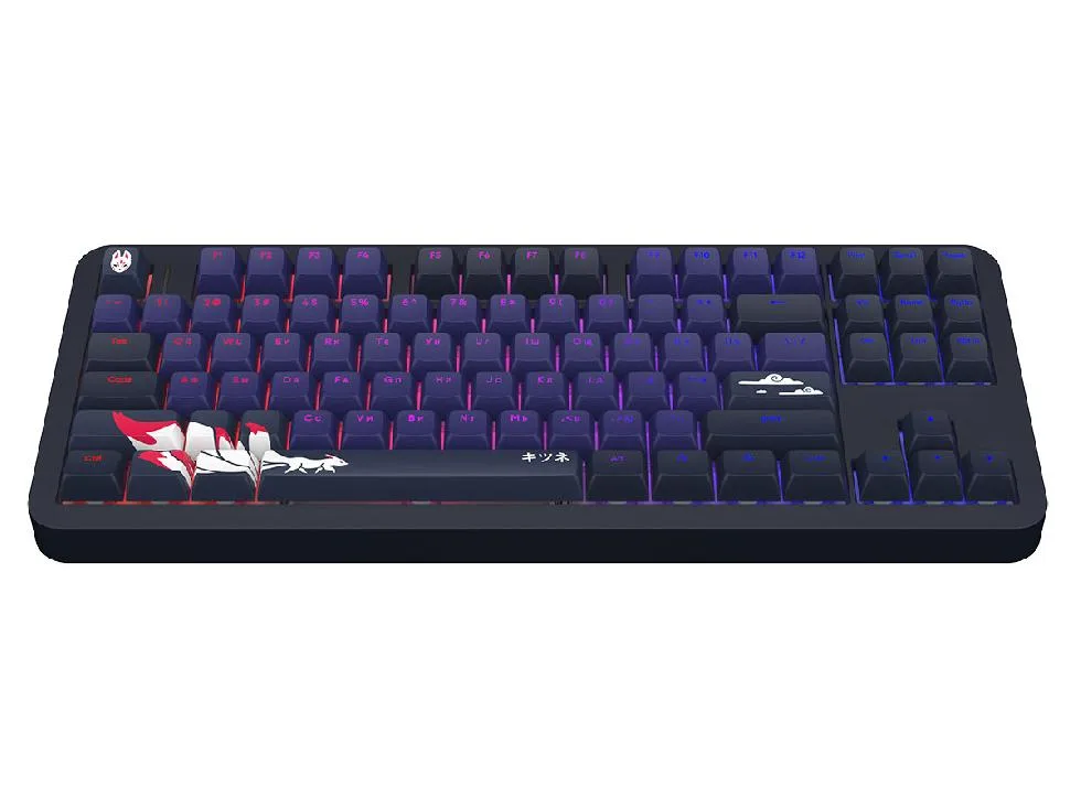 Wired keyboard Red Square Alumix TKL Classic Kitsune [g3ms Aquamarine] (RSQ-20051) Black — Mallar, Bakı (2)