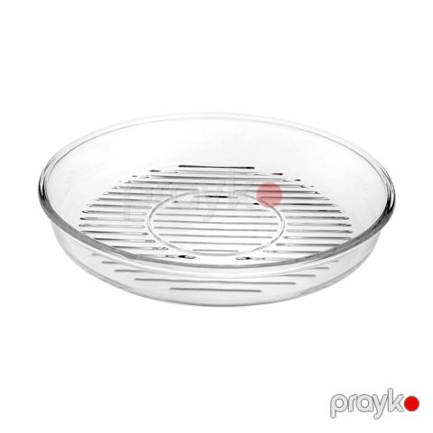 Bişirmə üçün forma Borcam Grill, 1.72 l, 26 sm, dairə, şüşə, şəffaf — Bakı