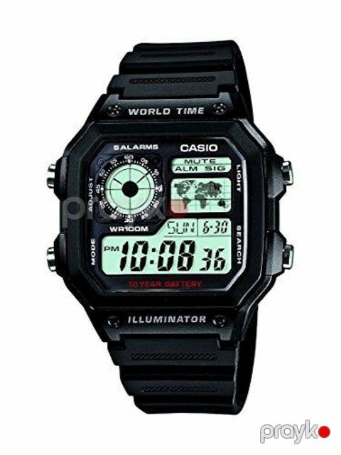 Qol saatı Casio AE-1200WH-1AVDF Black — Bakı