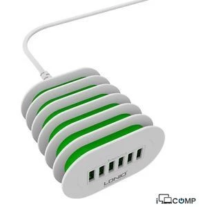 Ldnıo 7A USB Auto-ID Compatible charger 6 port USB — Kabelləri, adapterlər və keçidçilər, Bakı (3)