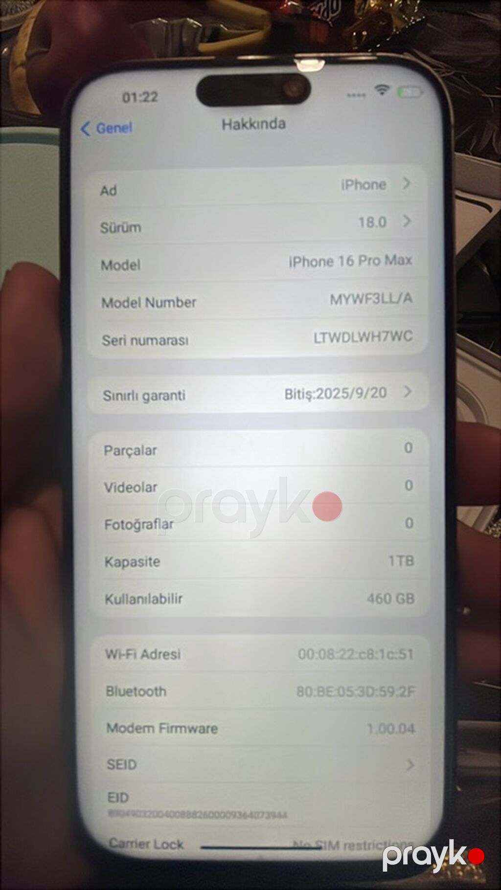 IPhone 16 Pro Max, 1 TB, Qara, Simsiz şarj — Apple iPhone, Masazır (8)