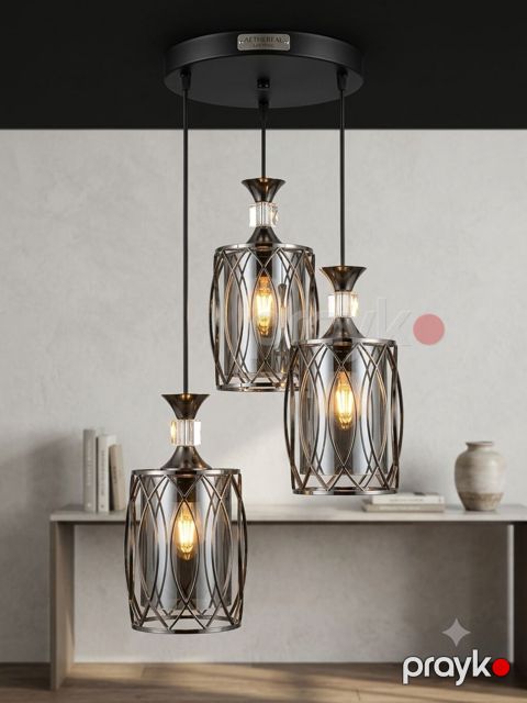 Çılçıraq, 3 lampa, Metal — Saray