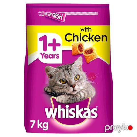 Quru yem Whiskas yetkin pişiklər üçün toyuq əti ilə 1 kq — Bakı