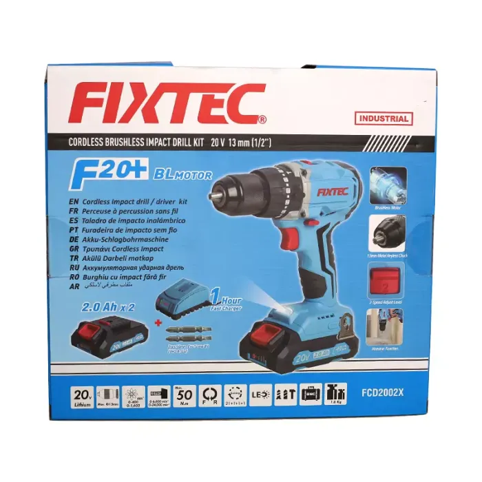 Fıxtec FCD20LFX – 20V Akkumulyatorlu Drel-Vintaçan (Çıxarılan Patronlu) — Təmir və inşaat, Bakı (3)