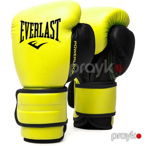 Boks üçün əlcəklər Everlast Powerlock, sarı, 10 oz — Bakı
