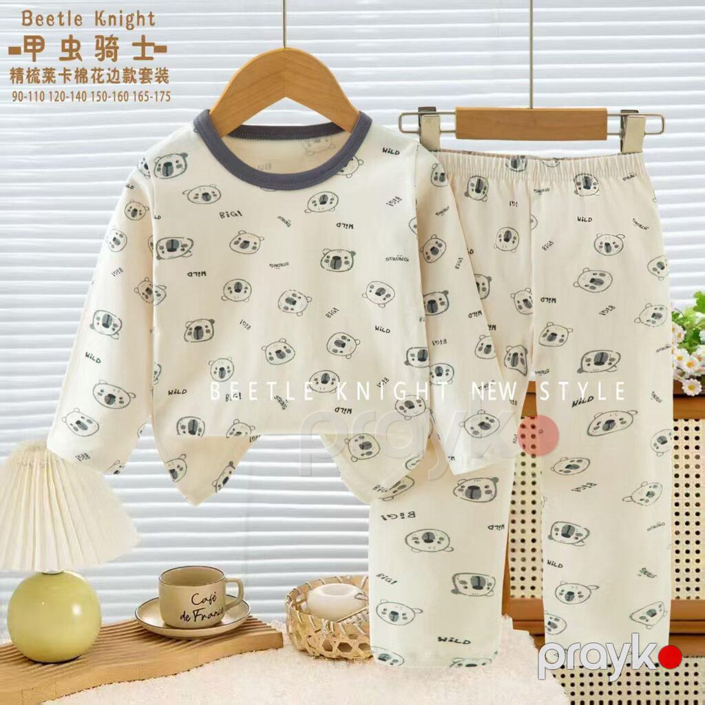 Uşaq üçün iki hissəli pijama dəsti - Model: Uzunqol köynək + uzun — Ev paltarı, Bakı (9)