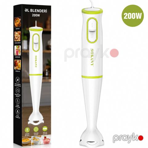 Məhsul 1860 Məhsulun adı: Blender Sokany SK-1723 Ağ Brend: Sokany — Bakı