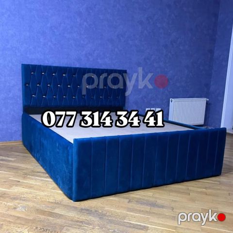 Məhsul: Yumşaq başlıqlı çarpayı çərçivəsi - Material: Möhkəm karkas — Bakı
