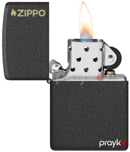 Alışqan Zippo Classic Black Crackle with Zippo Logo — Mallar, Bakı (2)