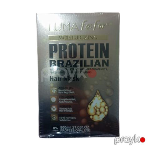 Saçlar üçün maska Luma Fofo Protein Brazillian Moisturizing 800 ml — Bakı