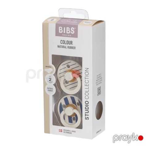 Əmzik Bıbs Studio Colour, anatomik, lateks, 6 ay+, 2 ədəd, mavi - 5713795263820 — Bakı