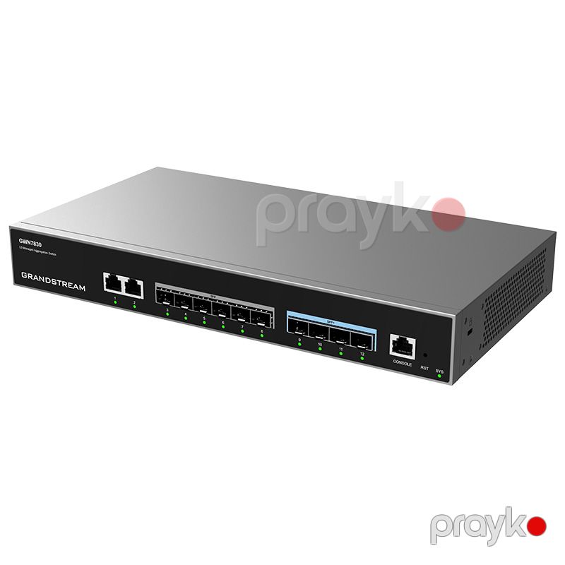 Grandstream GWN7830 Layer 3 Managed Network Switch 6x SFP 4x SFP+ 2x GbE — Surveillance kameralar, Bakı (2)