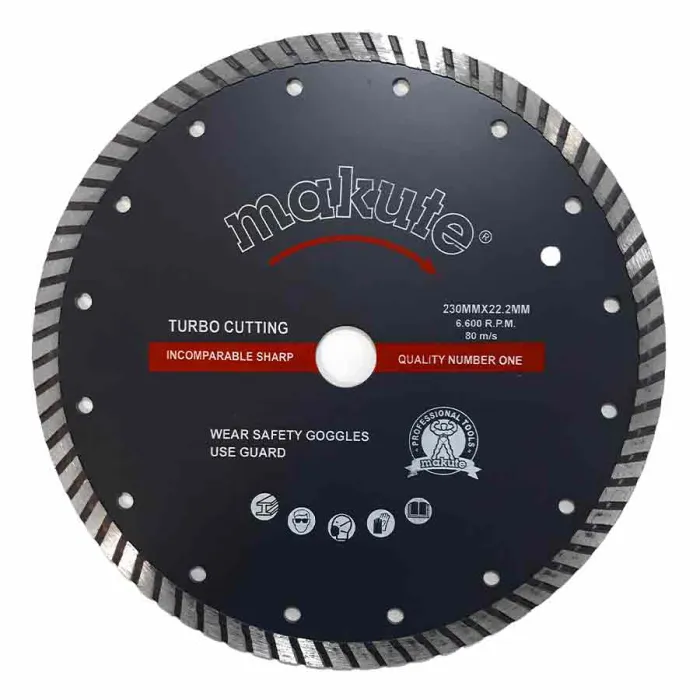 Makute Almaz Disk (230/22 mm) – Tilli (Seqmentli) Beton və Daş Kəsən — Bakı