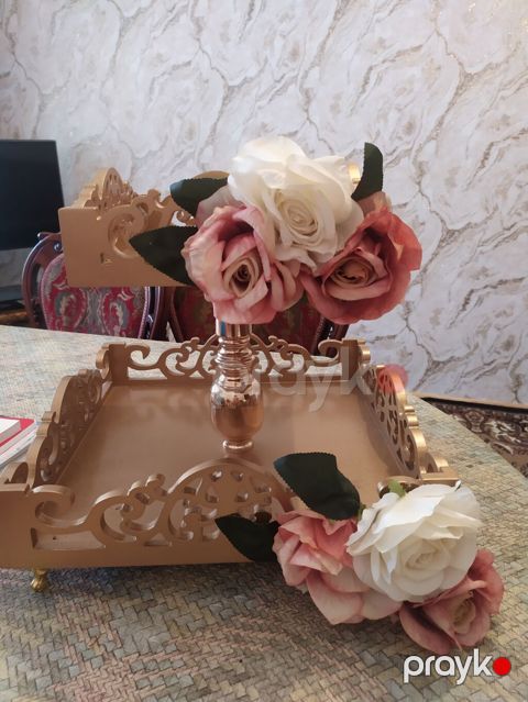 Tort və şiriniyyat qabı, rəng - Qızılı, Metal — Bakı