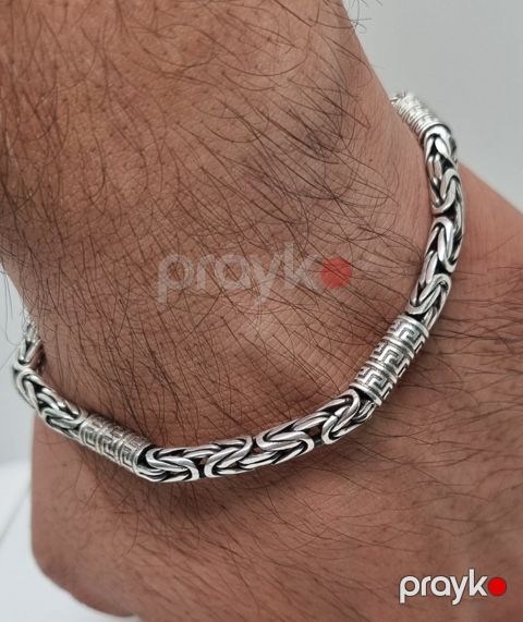 Zinət qolbağı Yumru Buta toxunuşlu, gümüş 925 əyar — Bakı