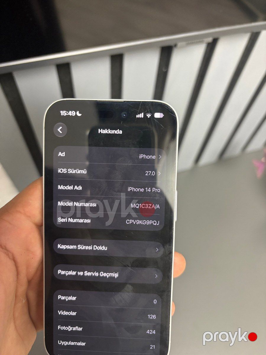 Apple iPhone 14 Pro Silver 256GB/6GB — Smartfonlar, Sumqayıt (5)