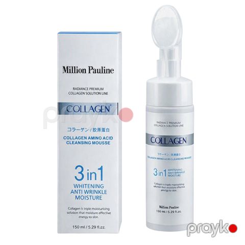 Üz üçün təmizləyici muss Million Pauline Collagen Amino Acid 3-in-1 150 ml — Bakı