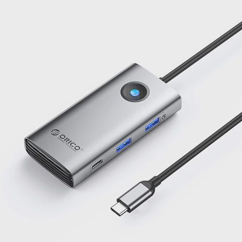 Orico PW11-6PCR-GY-EP 6-in-1 Usb-c Hub — Kabelləri, adapterlər və keçidçilər, Bakı