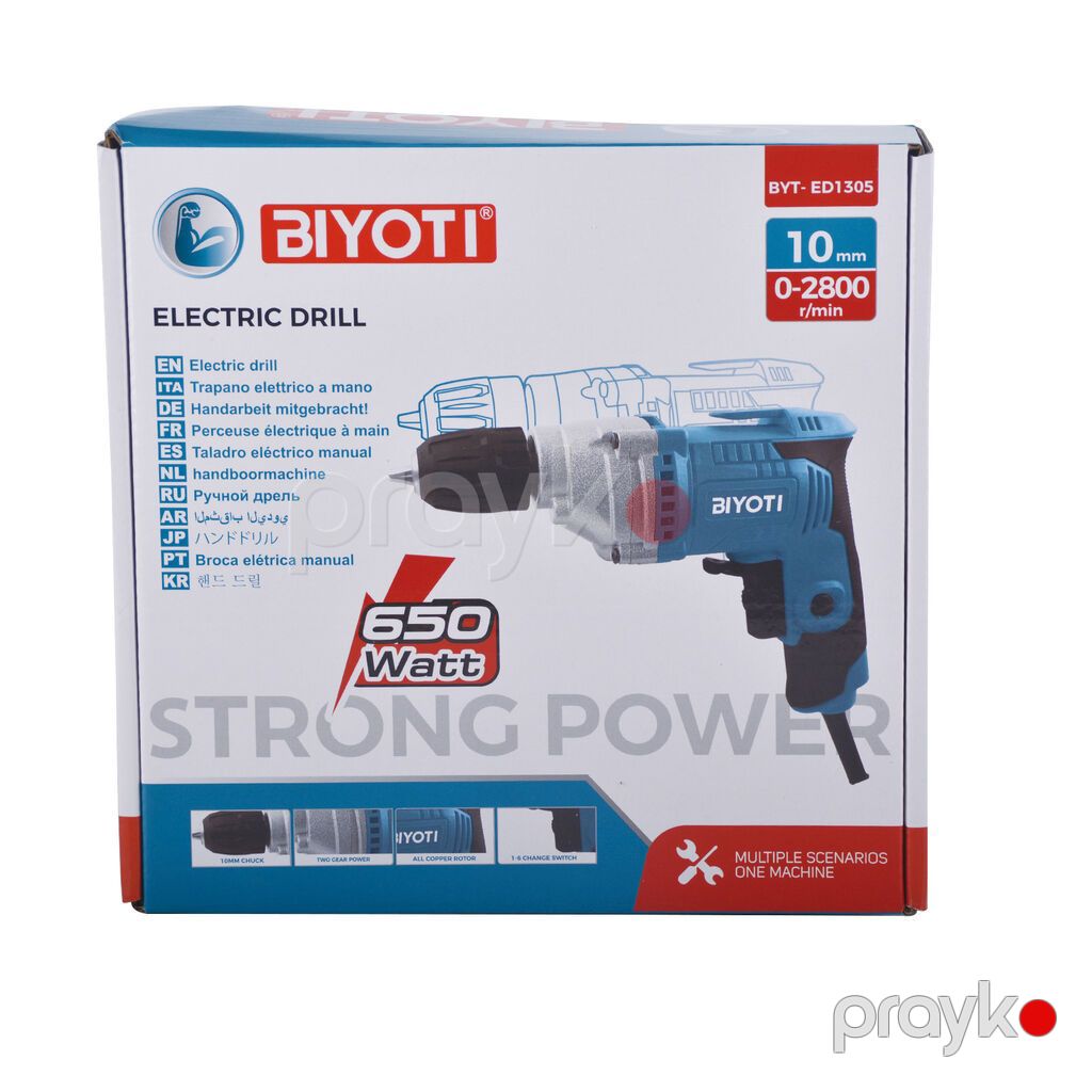 Məhsul 4139 Məhsulun adı: Biyoti BYT-ED1305 elektrik drel, 650W — Drels, vintovkular və qaitkçekicilər, Bakı (2)
