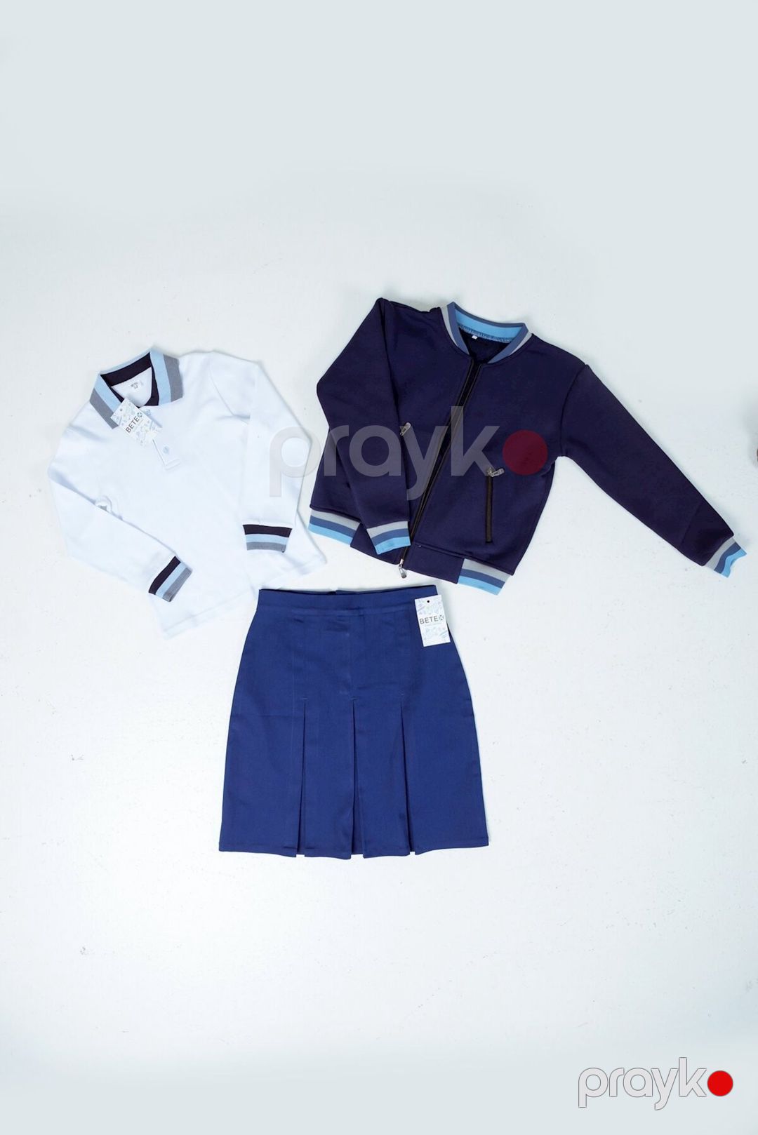 Qızlar üçün məktəbli ətək Betex s_g, göy, pambıq/laykra, ölçü 28 — Mallar, Bakı (3)