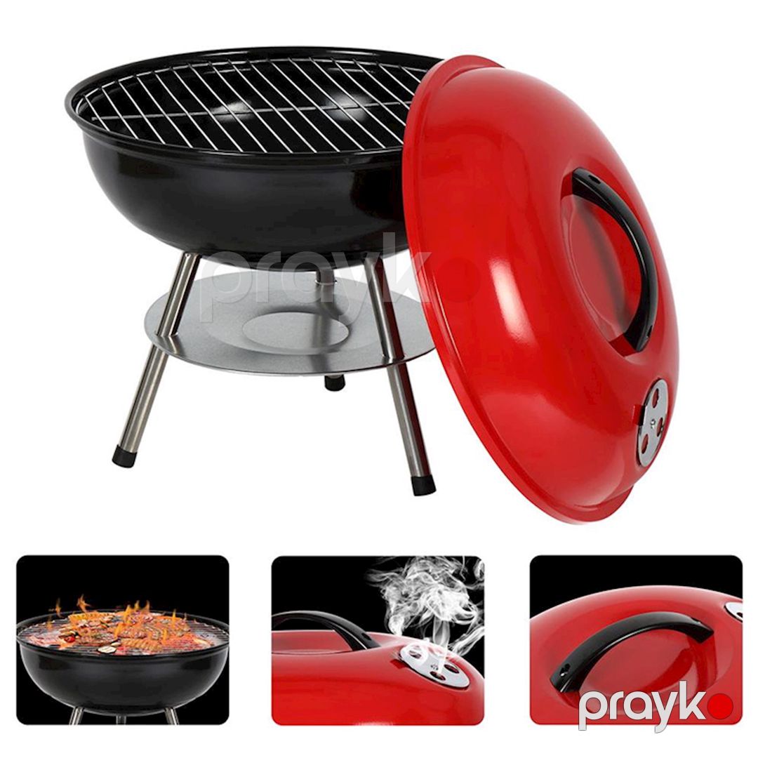 Mangal Ktaxon Portable Charcoal Small BBQ Grill, 36x35.5 sm, qırmızı — Mallar, Bakı (3)