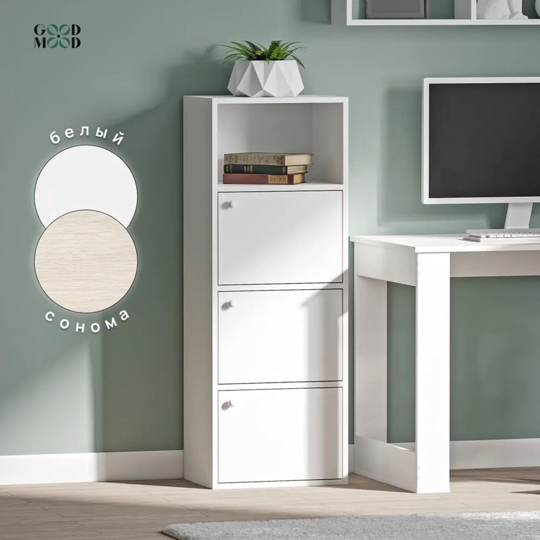 Tumba Letta 3563_M25Mod4Wh, Ldsp, 115x30x42 sm, ağ — Mallar, Bakı