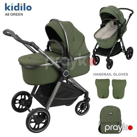 Uşaq arabası Kidilo A8 azr0471 Green — Bakı