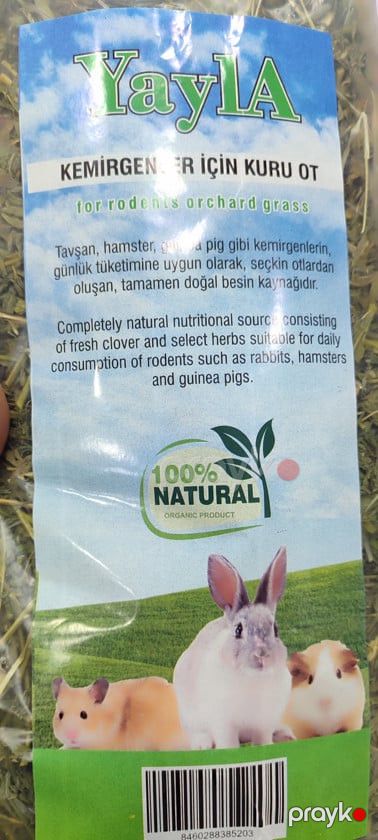 Gəmiricilər üçün saman YAYLA-AquaZoo — Mallar, Bakı (2)