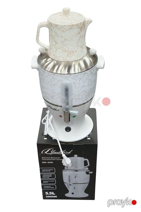 Elektrikli samovar Blackbird BES-9091, ağ - Brend: Blackbird — Bakı