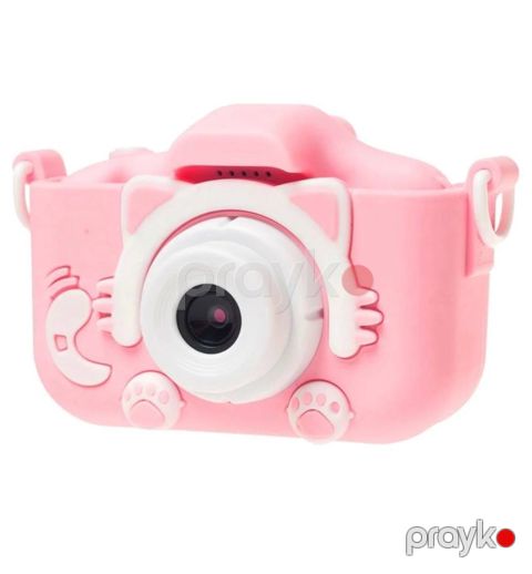 Uşaq üçün fotoaparat Pişik, çəhrayı, 8x5x6 sm — Bakı