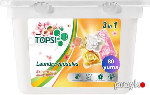 Yuma üçün kapsullar Topsi 3in1, şaftalı, 80 əd — Bakı
