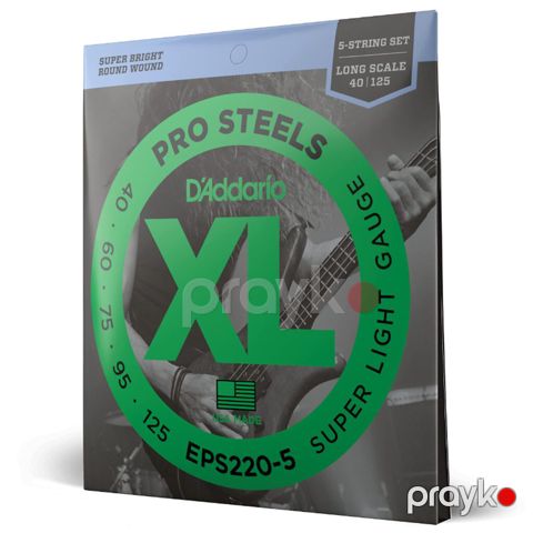 10298 Məhsulun adı: Bas gitara sim dəsti D'Addario EPS220-5, 5 sim — Bakı