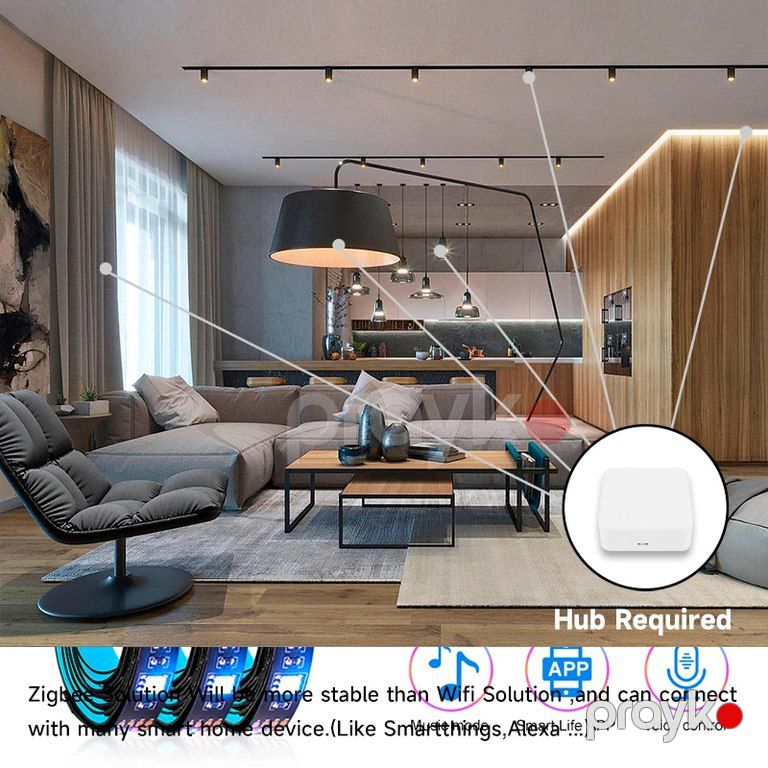 Mebel üçün gizli RGB rəngli led işıq — İşıqlandırma, Bakı (6)