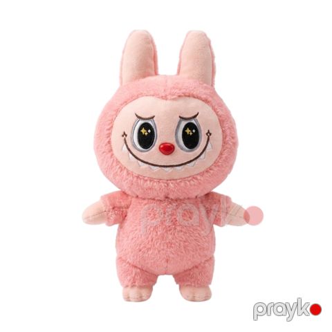 Labubu Peluş Oyuncaq Çəhrayı Yumşaq Oyuncaq Uzun Qulaqlı Dişli Monster Oyuncaq Uşaq Hədiyyə Trend Oyuncaq 30 sm — Bakı