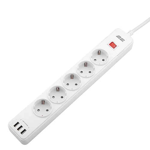 2E 2E-SP515M2USBWH Elektrik şəbəkə filteri — Kabelləri, adapterlər və keçidçilər, Bakı (2)
