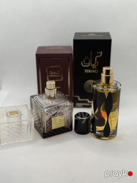 No Brand uniseks ətir dəsti (Teriaq 50 ml + Khamrah 50 ml) — Bakı